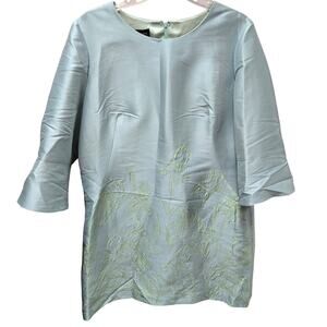Frascara Textured Floral Dress Womens 16 Silk Blend Mother Occasion